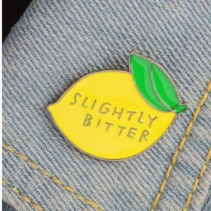 "Slightly Bitter" Enamel Lapel Pin